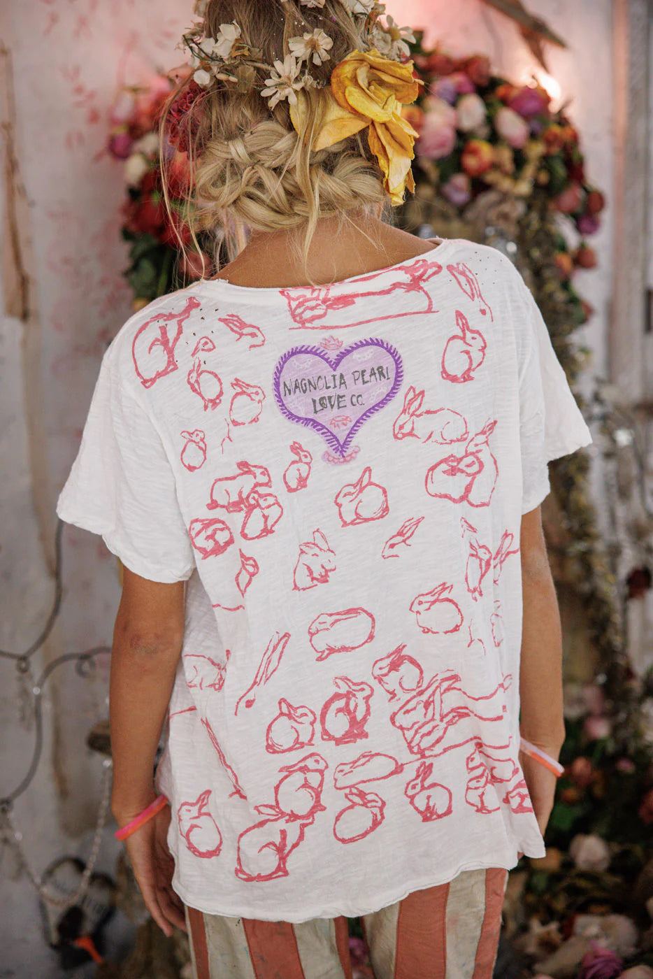 Magnolia Pearl "Ducks Love Strawberries T" Top 2756