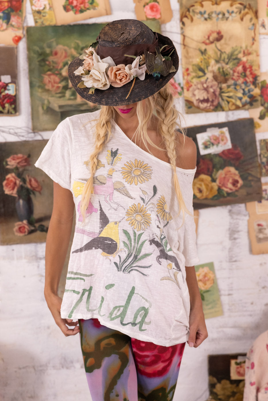 Magnolia Pearl "Flight Flowers Frida" Top 2131