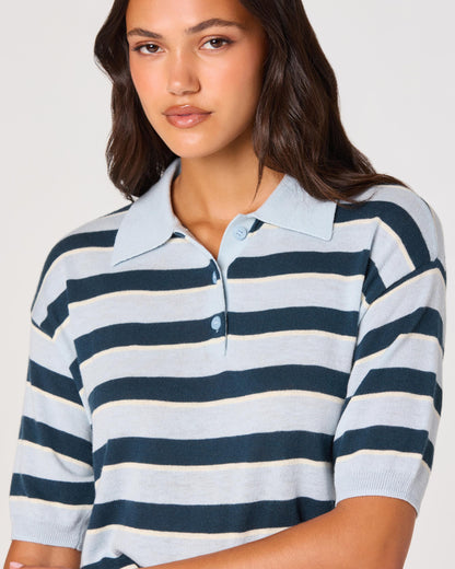 ASTR The Label Scottie Striped Knit Polo