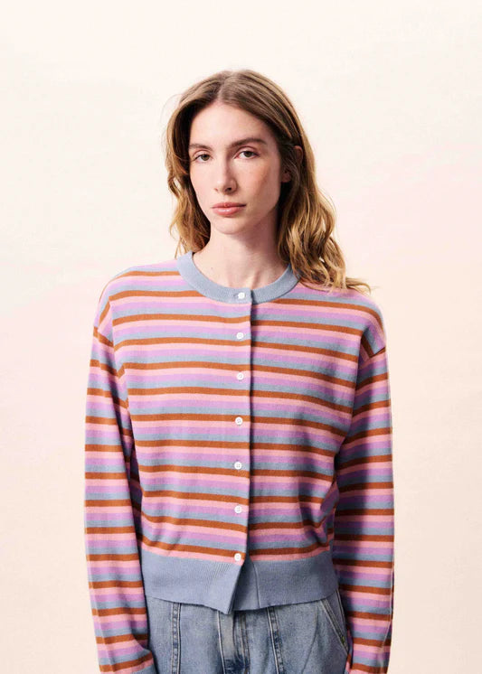 FRNCH Adria Striped Cardi
