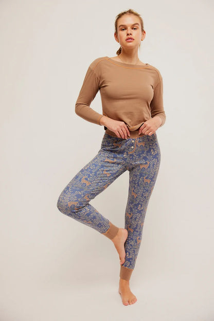 Free People Chill Evening PJ Set