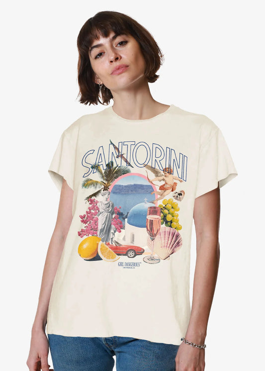 Girl Dangerous "Santorini Collage" Tee