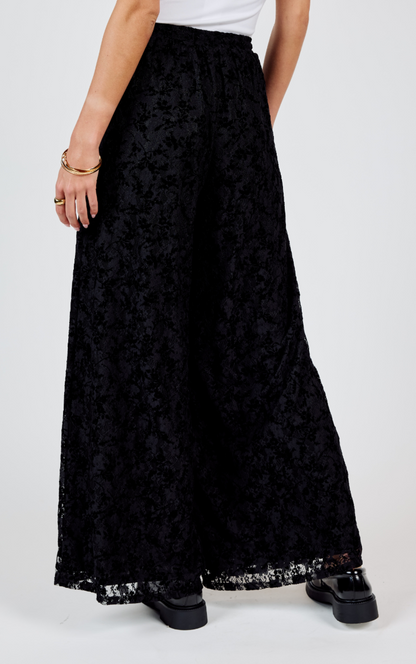 Sadie & Sage At Dusk Velvet Wide Leg Pants