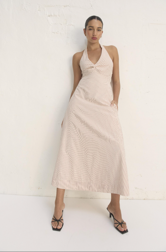 Mon Renn Radiance Halter Dress