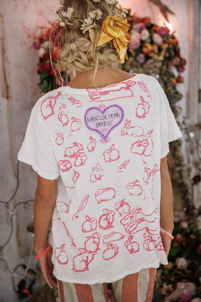 Magnolia Pearl "Ducks Love Strawberries T" Top 2756