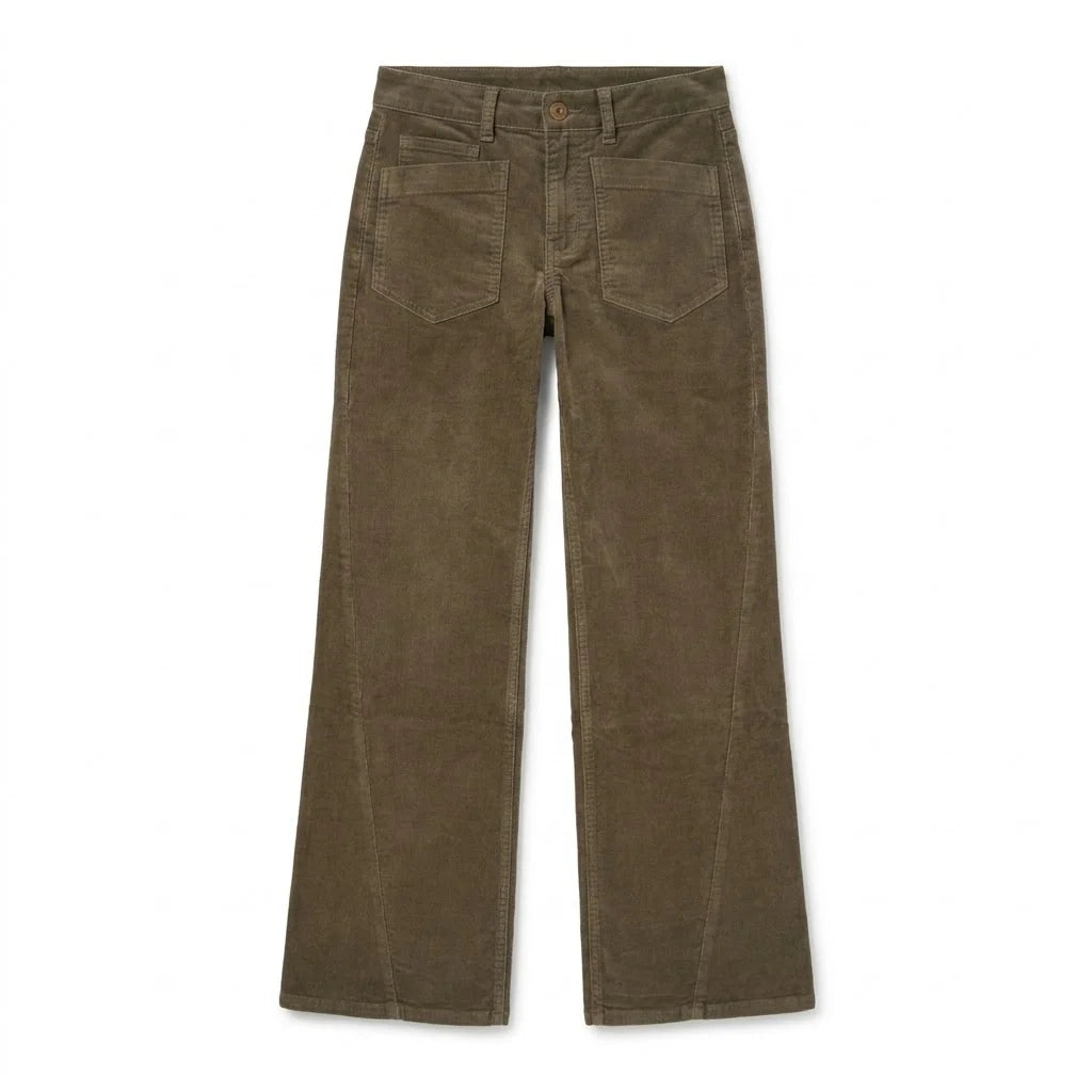 Bevy Flog Bailey Olive Velvet Cord
