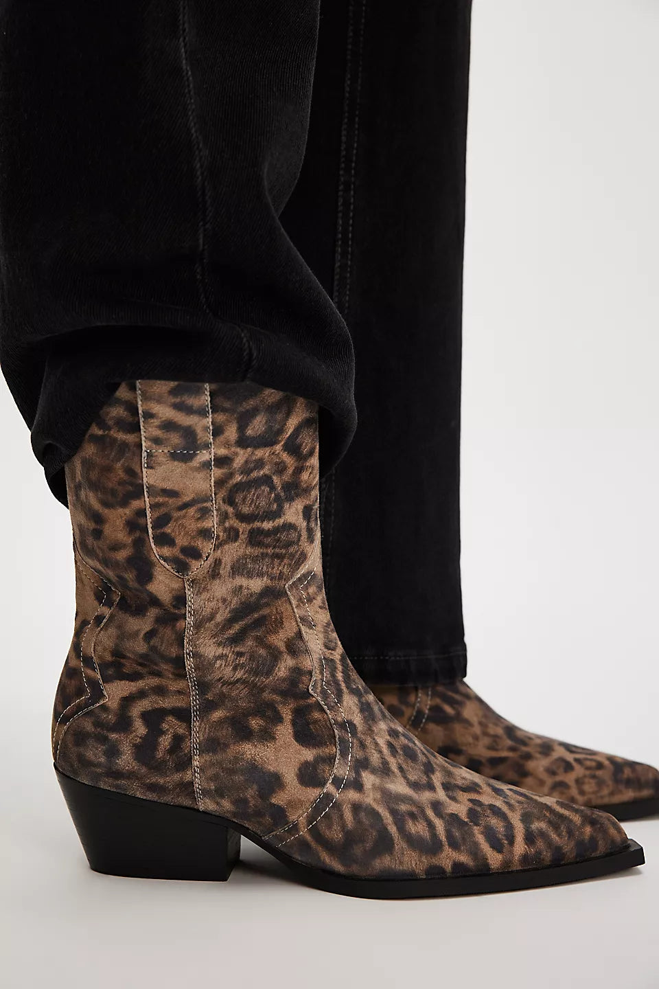 Free People Leopard Cat Nap Cowboy Boots