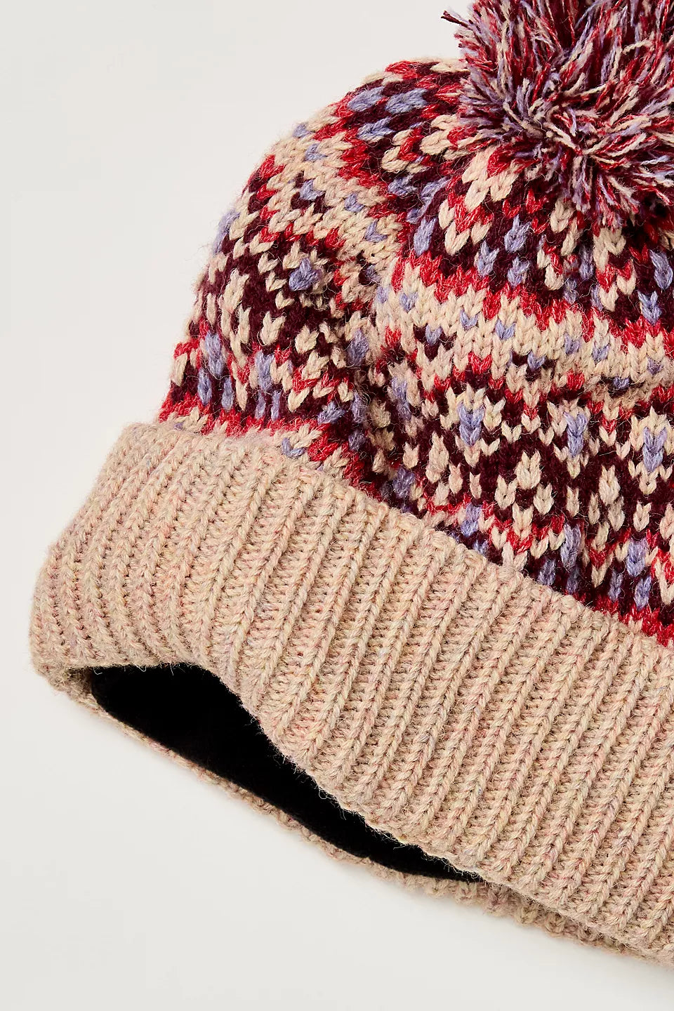 Free People First Frost Fairisle Pom Beanie