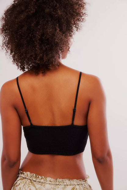 Free People Amina Bralette Black