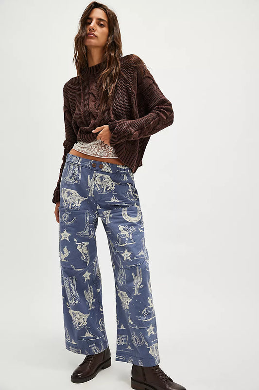 Free People Rodeo Seaside Pant