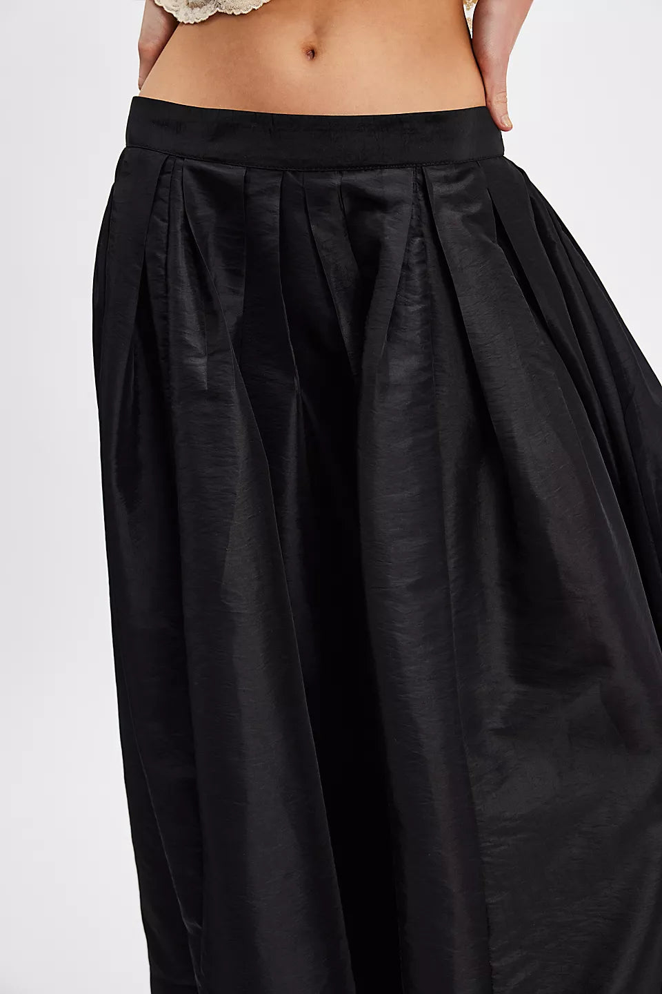 Free People Black Emilia Full Skirt